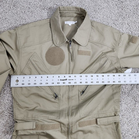 Good American Flight Suit Romper Women's Size 1 Postal Khaki New With Tags - Picture 5 of 16